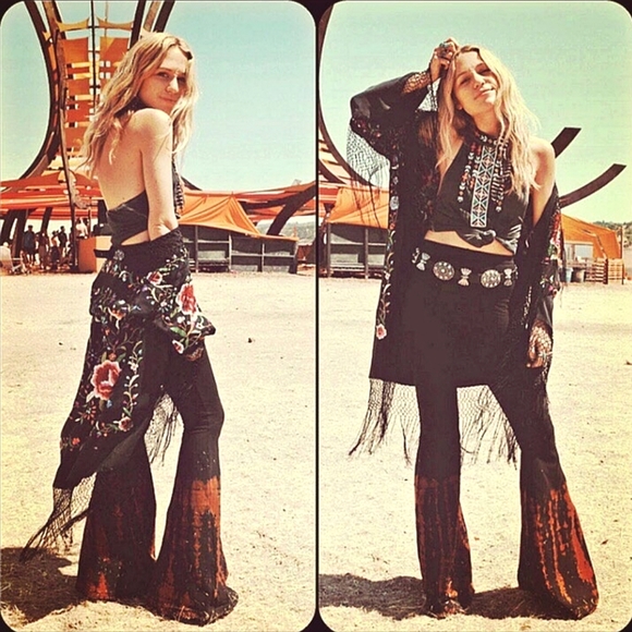 Sew Red Pants - LONG LENGTH Tie Dye Bell Bottoms - Bellbottoms - Cotton Yoga Flare Leg Pants